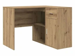 Clicnbuy Escritorio Rinconero * Escritorio de Esquina con cajón Roble artisan 102 x 50 x 75 cm Marru00f3n
