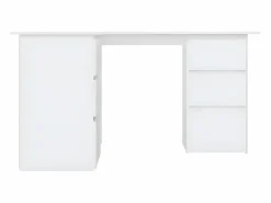 Clicnbuy Escritorio Rinconero * Escritorio de esquina madera contrachapada 145x100x76 cm Blanco