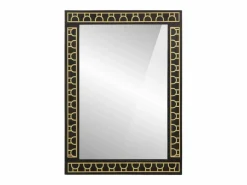 Accesorios De Cuarto De Baño|Espejo De Cuarto De Baño * Espejo de baño 50x70x2,5 cm madera maciza de mango y cristal Negro