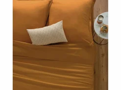 Atmosphera Funda Nórdica * Funda nórdica algodón marrón 90x190cm Amarillo