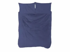 BOHEME Funda Nórdica * Funda nórdica lisa cama 120 cm - 200x200 cm, algodón 200 hilos. Cierre con botones. Azul