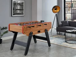 Futbolín color roble de MDF - Ancho 153 x Prof. 77.6 x Alt. 96 cm - PAULO < Vente-unique Best