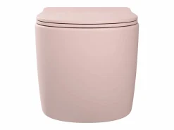 Inodoro flotante de cerámica mate sin borde, JAVOINE < Vente-unique Online