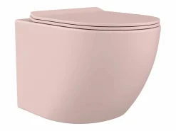 Inodoro flotante de cerámica mate sin borde, JAVOINE < Vente-unique Online