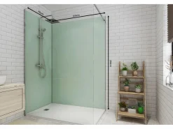 Shower & Design Panel De Pared|Panel Mural Para Ducha | Juego de 2 paneles de ducha - Ancho 90 x Ancho 120 x Alt. 210 cm
