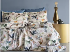 Blanc avenue Ropa De Cama|Juego De Sábanas | Juego de funda de edredón 240x220cm+2FA 63x63cm satén de algodón