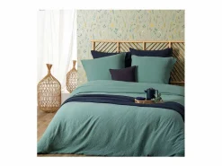 Atmosphera Juego De Sábanas | Juego de cama de gasa de algodón liso 240 x 220 cm