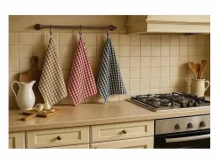 Juego de 6 Paños de Cocina para Manos 100% Algodón Rizo 45x60 cm – Ultra Absorbentes y Lavables a 60° < Clearance