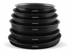 Arthur Martin Material Y Utensilios De Cocina | Juego de 20 piezas de utensilios de cocina de aluminio para inducción - Mango extraíble - Apto para todo tipo de cocinas, inclui