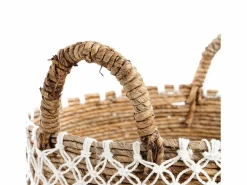 La Cesta de Macramé con Costura Cruzada - L < Bazar Bizar Clearance