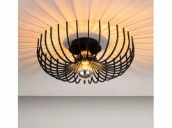 Concept-Usine Plafón * Lámpara colgante negra de metal LINDA - Estilo Moderno Chic Negro