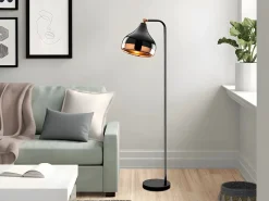 Lámpara de metal - lámpara H. 120 cm - y cobre - YILDO < OZAIA Outlet