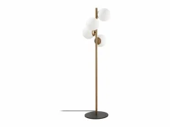 Lámpara de metal y cristal 4 globos FAZE - Alt. 130 cm - y blanco < OZAIA Sale