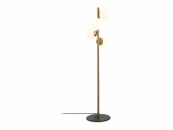 Lámpara de metal y cristal 4 globos FAZE - Alt. 130 cm - y blanco < OZAIA Sale
