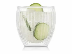 Bodum Vaso | Lote 2 Vasos Doble Pared 20cl Pavina Rayados