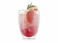 Bodum Vaso * Lote 2 Vasos Doble Pared 32cl Pavina Rayados - Set 2 Vasos 12249-10