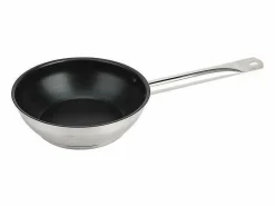 Baumalu Material Y Utensilios De Cocina | Lote de 3 sartenes Gastronomie de acero inoxidable - 20 / 24 / 28 cm