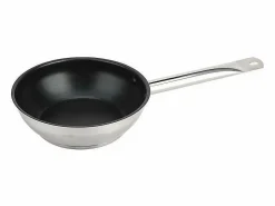 Baumalu Material Y Utensilios De Cocina | Lote de 3 sartenes Gastronomie de acero inoxidable - 20 / 24 / 28 cm