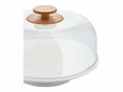 Alessi Presentación Y Servicio | Mattina, Soporte para tartas de cerámica con campana de PMMA,