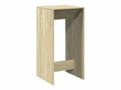 Clicnbuy Mesa Alta * Mesa alta de bar madera ingeniería roble Sonoma 51x50x103,5 cm Marru00f3n