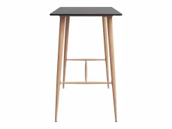 Clicnbuy Mesa Alta * Mesa alta de cocina 120x60x105 cm Negro