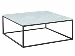 Mesa de centro design ARETHA - Mármol y metal - Bicolor < Vente-unique