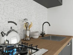 Vente-unique Baldosa * Mosaico POESY suelo pared mármol 1m² piedra natural Crema