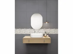 Vente-unique Baldosa * Mosaico OLA suelo pared pack 1m² piedra natural Crema