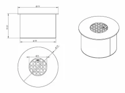 Quemador redondo para chimenea de bioetanol, acero inoxidable, 1,5 lt, diámetro 17 cm <