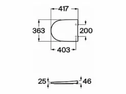 Tapa De Inodoro | ROCA Tapa y asiento de Supralit® compacto ONA
