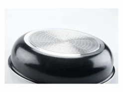 Arthur Martin Material Y Utensilios De Cocina * Set de 3 sartenes 20/24/28 cm antiadherente efecto piedra, mango desmontable, para todo tipo de fuegos incluyendo inducción Negro