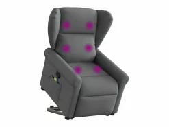 Sillón De Masaje * Silla de masaje reclinable de pie de tela gris oscuro SHL5630 Gris antracita