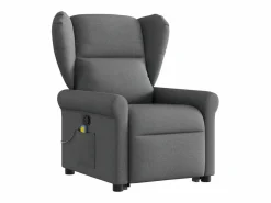 Sillón De Masaje * Silla de masaje reclinable de pie de tela gris oscuro SHL5630 Gris antracita