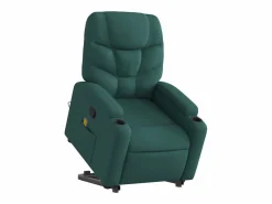 Sillón De Masaje * Silla de masaje reclinable de pie de tela verde oscura SHL2214 Verde pino