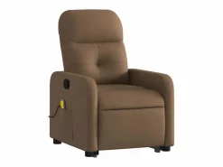Sillón De Masaje * Silla de masaje reclinable de pie de tela marrón SHL8007 Marru00f3n