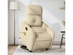 Sillón De Masaje * Silla de masaje reclinable de pie de tela color SHL7171 Crema