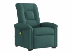 Sillón De Masaje * Silla de masaje reclinable de pie de tela verde oscura SHL3782 Verde pino