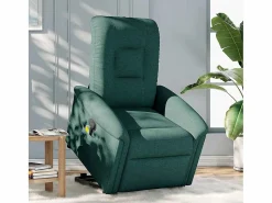 Sillón De Masaje * Silla de masaje reclinable de pie de tela verde oscura SHL3782 Verde pino