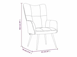 Clicnbuy Sillón | Silla de relajación de terciopelo