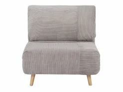Sillón cama de terciopelo de canalé PALULA < Vente-unique Hot