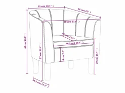 Sillón cuero sintético < vidaxl Outlet