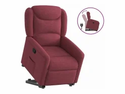 Sillón de relax | Silla | Sillón reclinable elevable tela tinto SHL4659 < Clearance