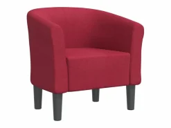 Sillón de tela tinto < Clicnbuy Sale