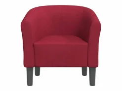 Sillón de tela tinto < Clicnbuy Sale