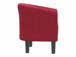 Sillón de tela tinto < Clicnbuy Sale