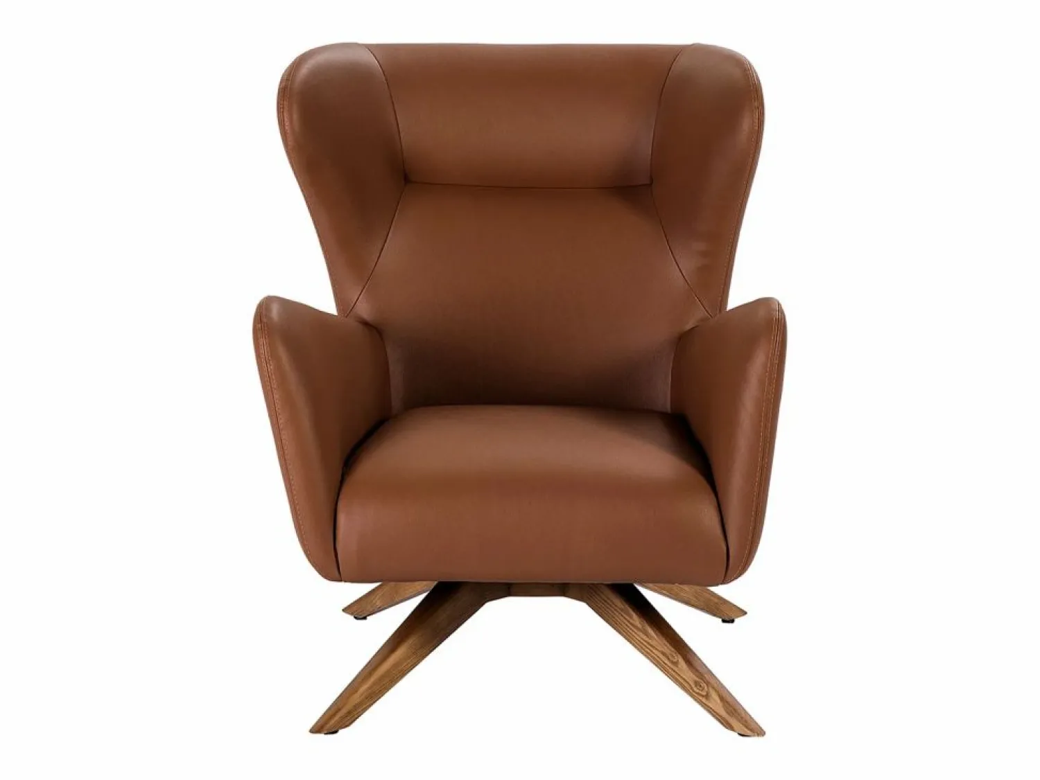Angel Cerda Sillón | Sillón giratorio polipiel marrón 5038
