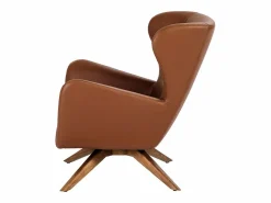 Angel Cerda Sillón | Sillón giratorio polipiel marrón 5038