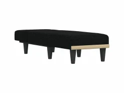 Diván Cama * Sofá cama de tela PWFG82941 Negro