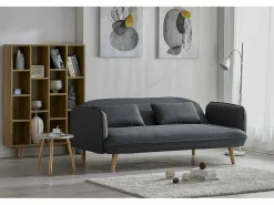 Concept-Usine Sofá Escandinavo * Sofá convertible estilo escandinavo 3 plazas de tela SOTCHI Gris