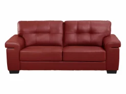 Sofá 3+2 plazas de piel de becerro en color HAZEL < Vente-unique Online